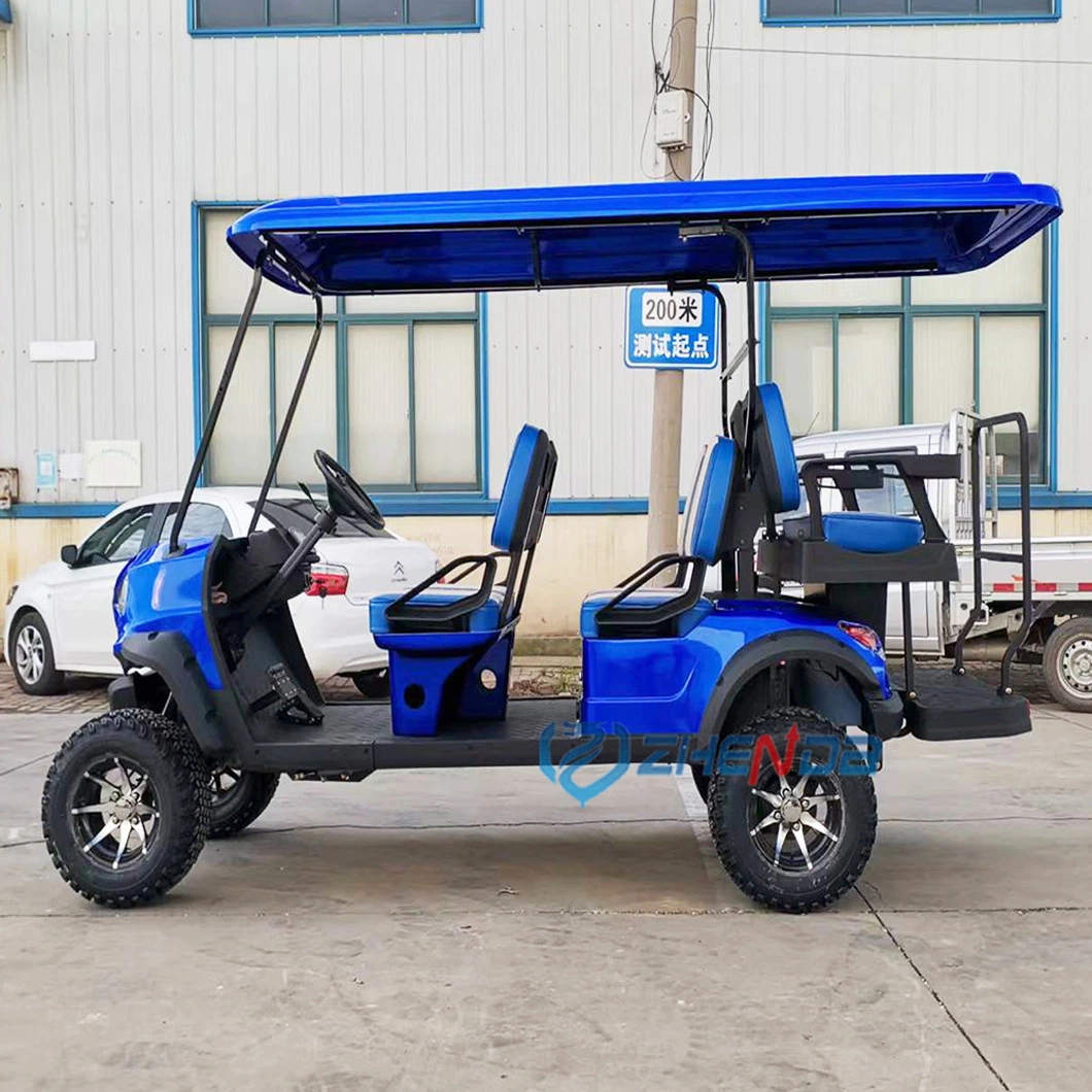 Push 48V 100ah LiFePO4 Battery 1 Solar Panel Carts Electric 2 Seat Front Axle Golf Cart Japan