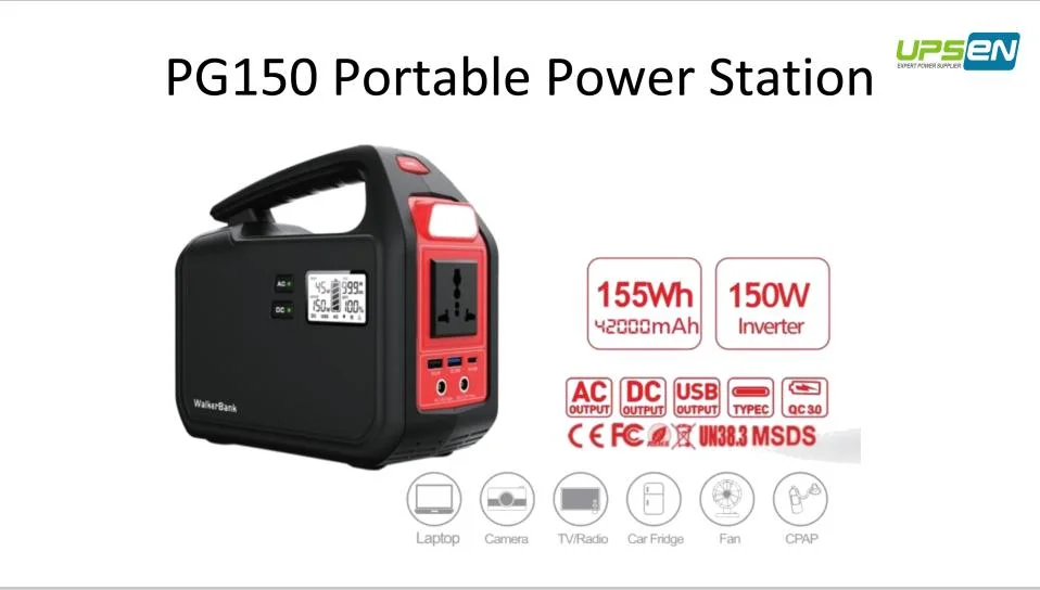 150W 12V Lithium Battery Module Portable Power Station for EV RV Campers Golf Cart