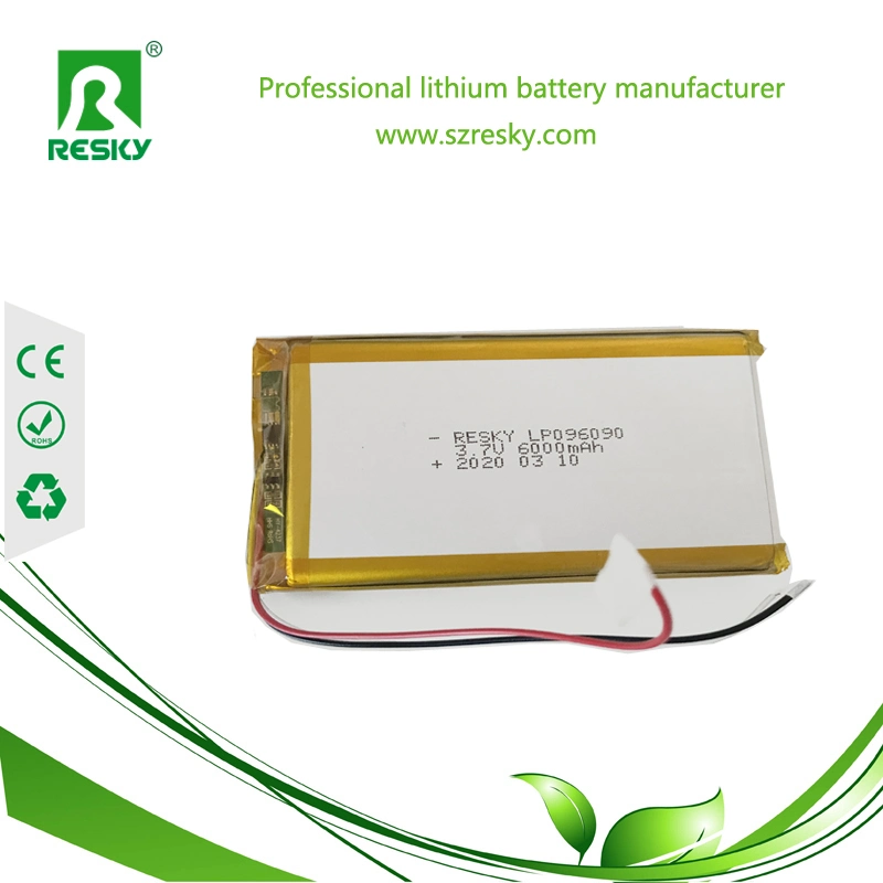 Lithium Polymer Battery 3.7V 606090 4000mAh Rechargeable Battery for Medical Metal Detector Device