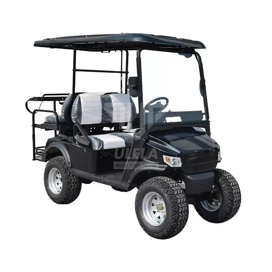 Ulela Electric Golf Cart Dealer 4.5kw/5kw Power Golf Carts off Road China 4 Seater 36 Volt Battery Lithium Golf Cart