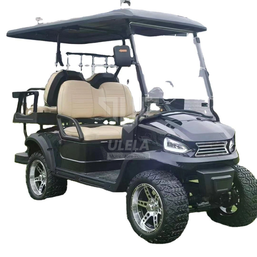 Ulela Electric Golf Cart Dealer 4.5kw/5kw Power Golf Carts off Road China 4 Seater 36 Volt Battery Lithium Golf Cart