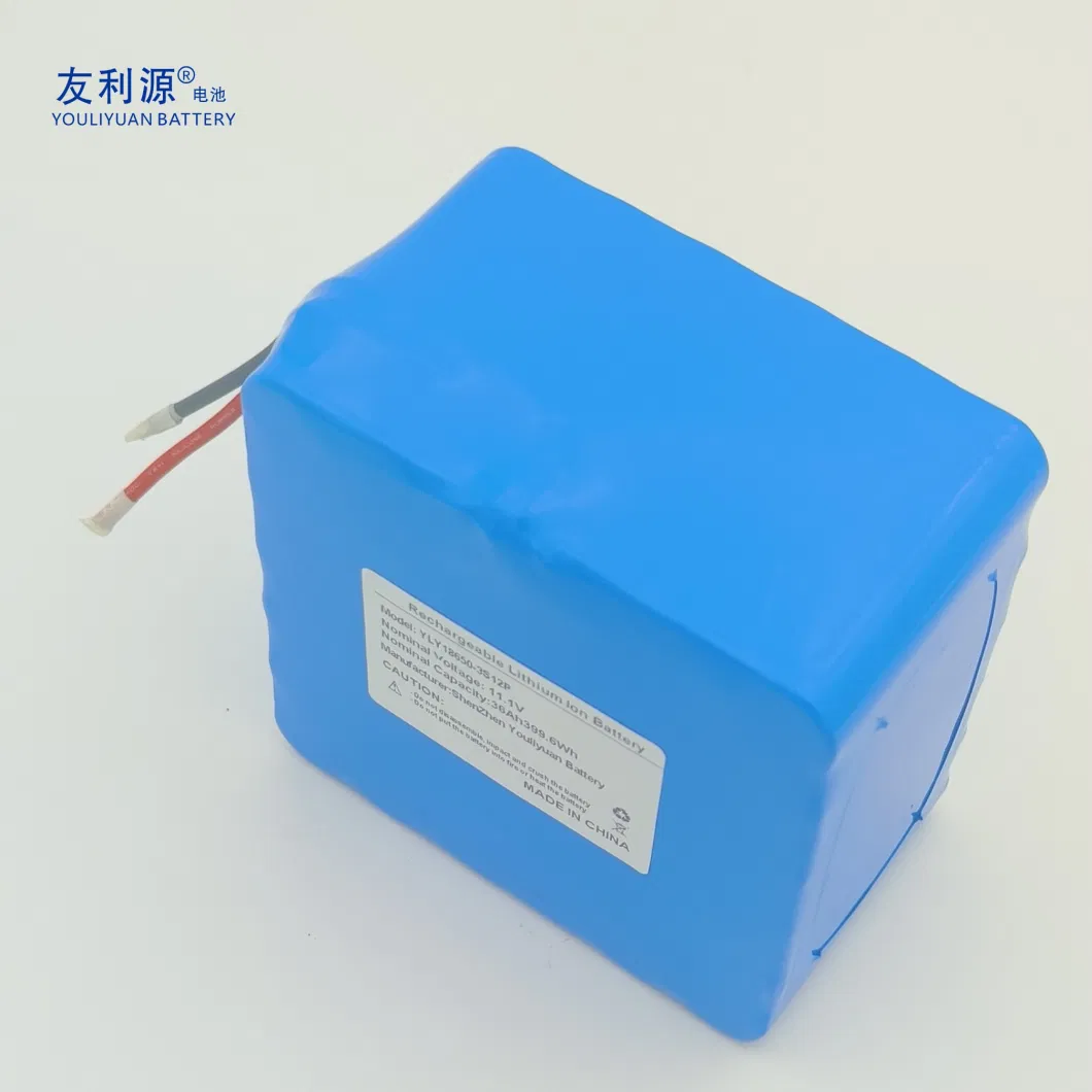 Long Cycle Life 11.1V 12V 24ah Inverter Battery High Quality 18650 Cell 3s12p 36ah UPS Golf Cart EV Lithium Battery