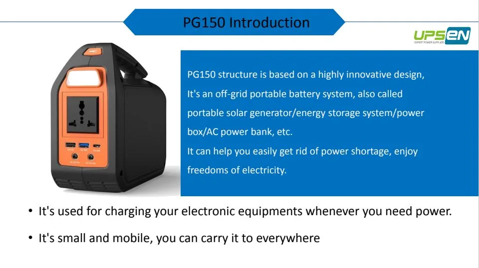 150W 12V Lithium Battery Module Portable Power Station for EV RV Campers Golf Cart