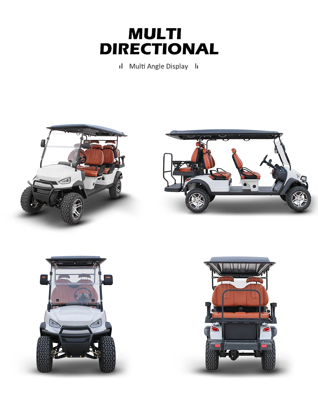 6 Seaters off Road 48V Lithium Battery Electric Golf Cart Hunting Buggy New Energy Utility Vehicle Best Golf Cart