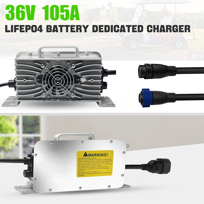 36V 105ah LiFePO4 Deep Cycle with Charger Approved Lithium Battery for Golf Cart