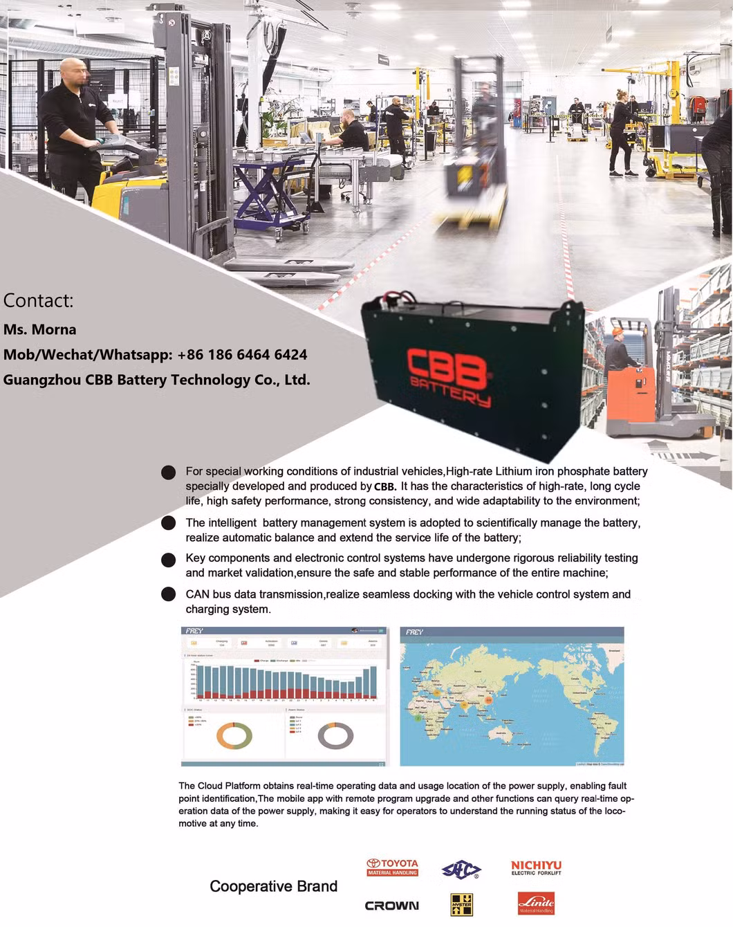 24V 220ah Deep Cycle Battery Lithium Ion Forklift Battery 25.6V 220ah