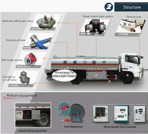 FAW J6l 4X2 220HP 12000 Liters Aluminum Fuel Tank Oil Transport Truck Diesel Gasoline Delivery Vehicle