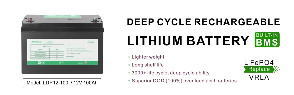 UL Approved Rechargeable Lithium Battery 24V Deep Cycle LiFePO4 Battery Pack for UPS / Solar Energy Storage / RV / EV / Emergency Light / Power Tools