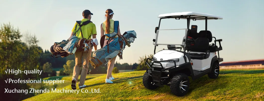 72V Electric Motor 4 Seat Non-Polluting Sightseeing Long-Lasting Battery Life Club Car Golf Cart