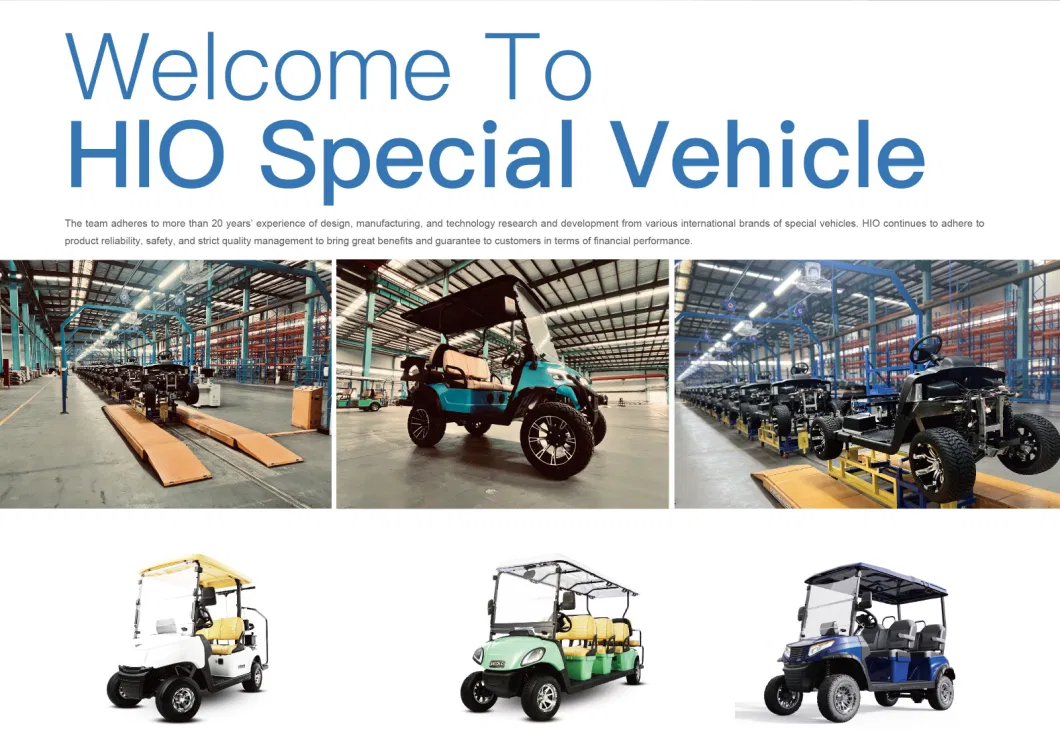 Factory Popular Sale 4 Passenger Hio F4b 48V Lithium Battery Electric Golf Carts with Best Price