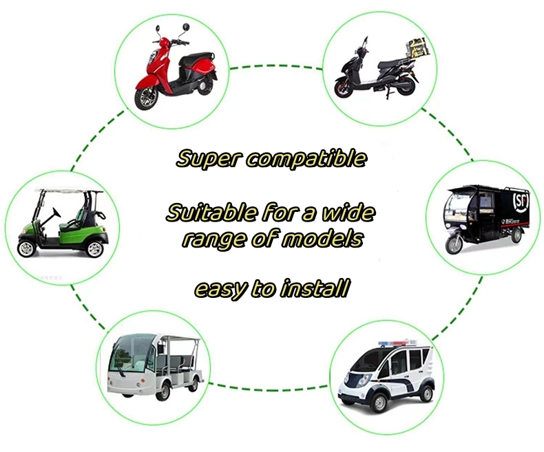 Deep Cycle Golf Carts EV Battery 72V 50ah LiFePO4 Battery with Bluetooth