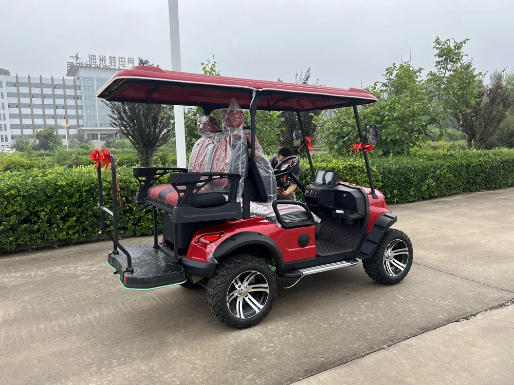 48/72V Exclusive Style Modern Fashion 2023 Brand New Design 4 Seat Sightseeing Bus Club Cart Electric Lithium Battery Golf Cart