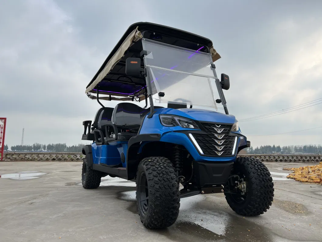 48/72V Exclusive Style Modern Fashion 2023 Brand New Design 4 Seat Sightseeing Bus Club Cart Electric Lithium Battery Golf Cart