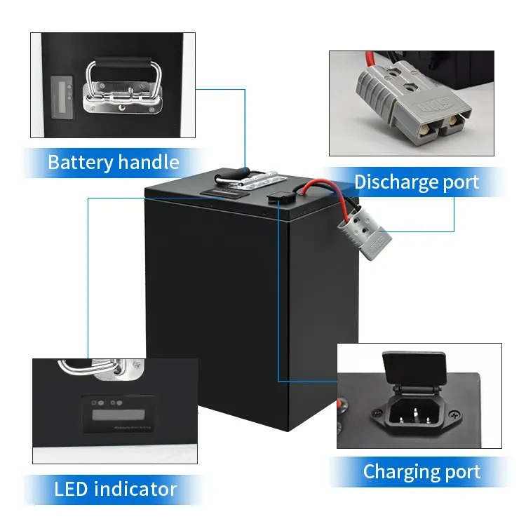 48V 51.2V 150ah Lithium Iron Phosphate LiFePO4 Golf Cart Battery