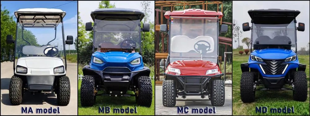 CE DOT Brand New MD Model Lithium Battery Electric Buggy Hunting Golf Cart with 4+2 Seater