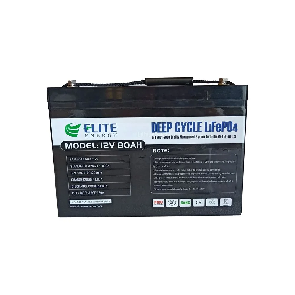 Elite OEM ODM 12V 24V 36V 48V 60V 72V LiFePO4 Battery Pack 12V 80ah Li-ion Lithium Battery