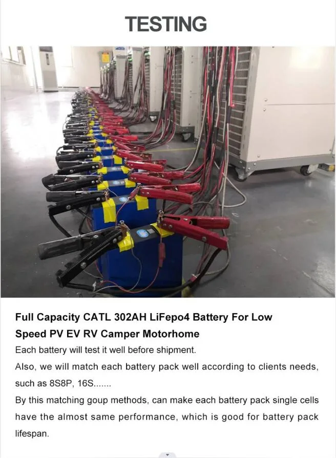 Grade a LiFePO4 Battery Cell 302ah for Solar Power System Prismatic Battery