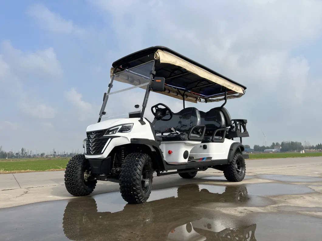 Wholesale Brand New Utility Vehicle 4 Wheel 6 Seats Electric Golf Cart 48V 72V Lithium Battery Club Car off Road Golf Cart Price