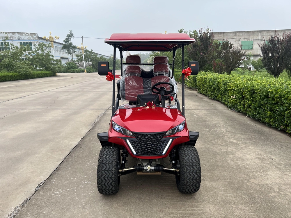 48/72V Exclusive Style Modern Fashion 2023 Brand New Design 4 Seat Sightseeing Bus Club Cart Electric Lithium Battery Golf Cart