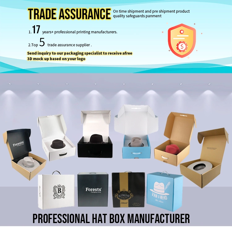 Factory Customized Corrugated Berets Box Package with High Quality