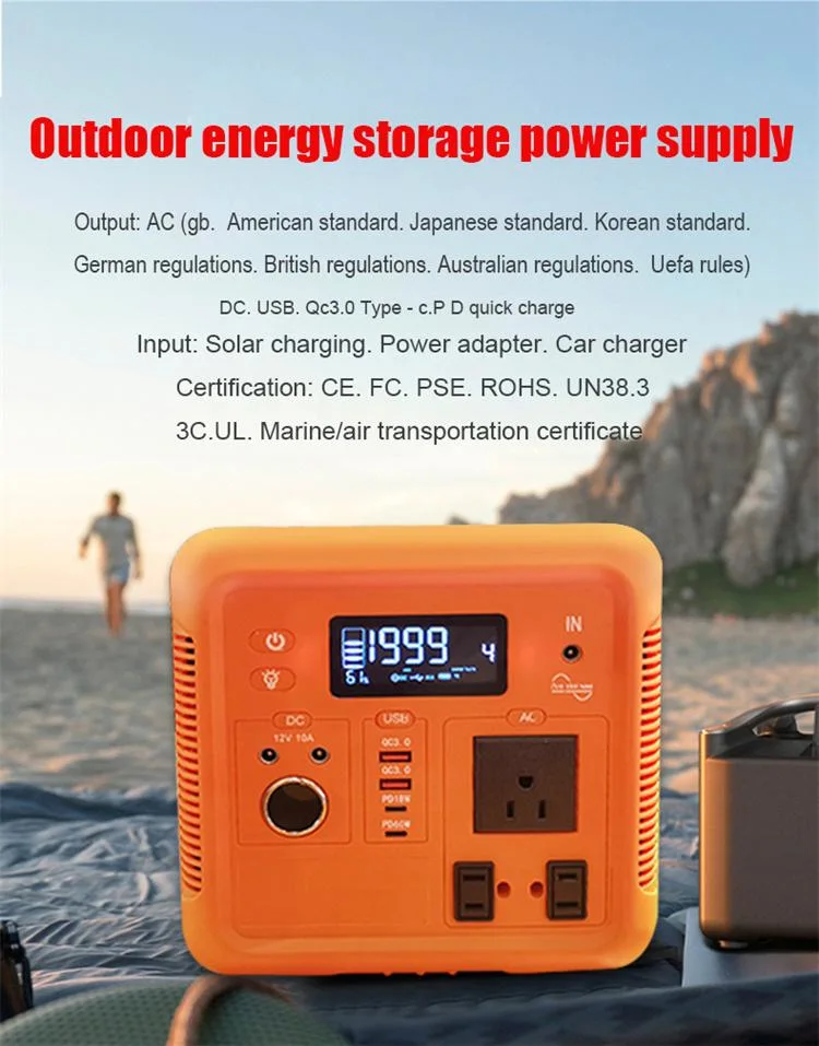 Solar Generator Camping System 12V DC Power Banks 500W 595wh Lithium Battery Portable Power Station