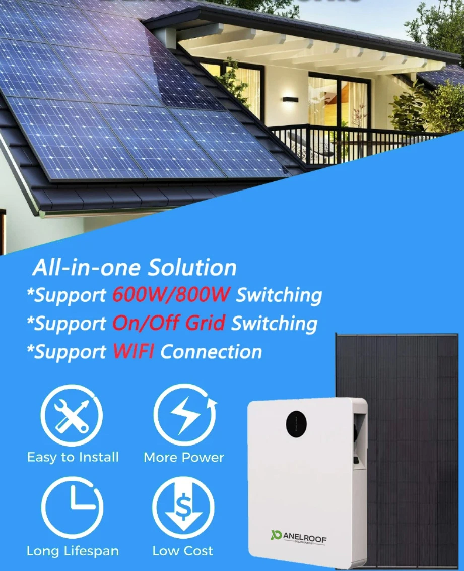 Panelroof New Tech 1kw 2.5kwh All in One Inverter Battery for Balcony Solar System Solar Home Power System with IP 65