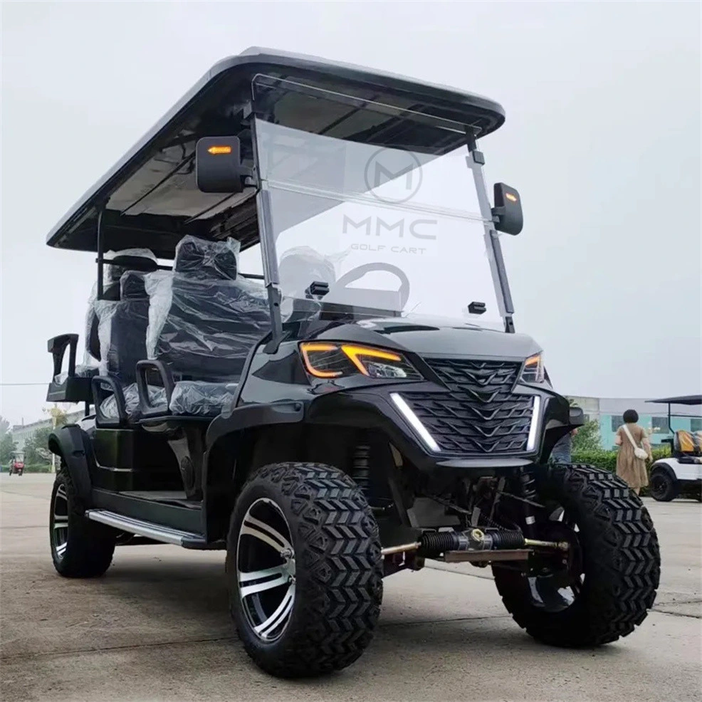 Best Price Lithium Battery Golf Cart 48V Adults Scooter Solar Panels Powered 6/4 Seater off Road Beach Buggy Electric Golf Cart