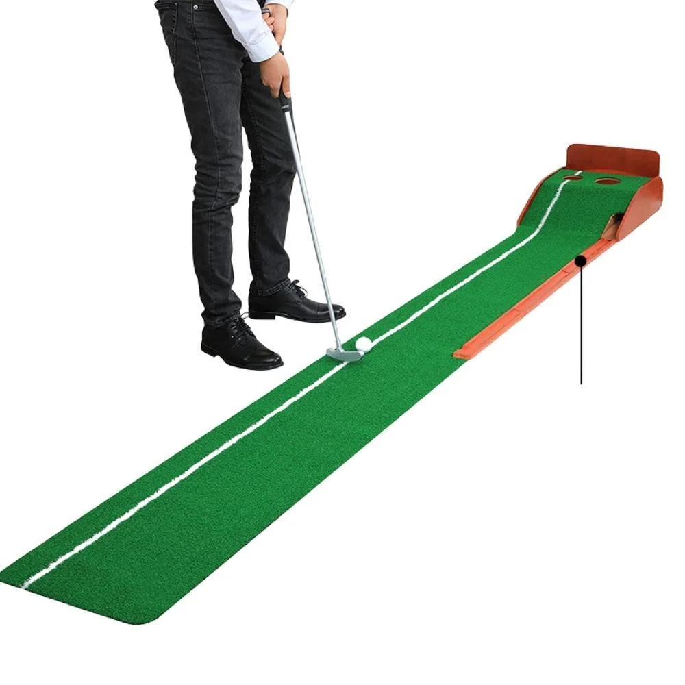 Golf Putter Indoor Lawn Training Simulator Supplies Putting Green with Ball Return Golf Bl20594