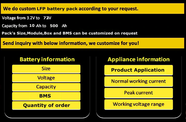 Lithium Ion Phosphate Battery Module 1p10s/1p11s/1p12s 100ah for EV/Ess Battery Pack