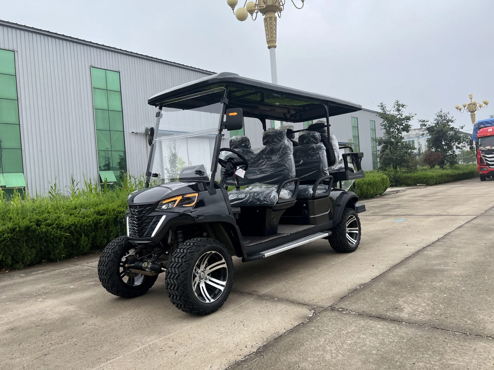 China Manufacturer Brand New Design 4+2 6 Seat Sightseeing Bus Club Cart Lead Acid/Lithium Battery 48V/60V/72V Golf Cart