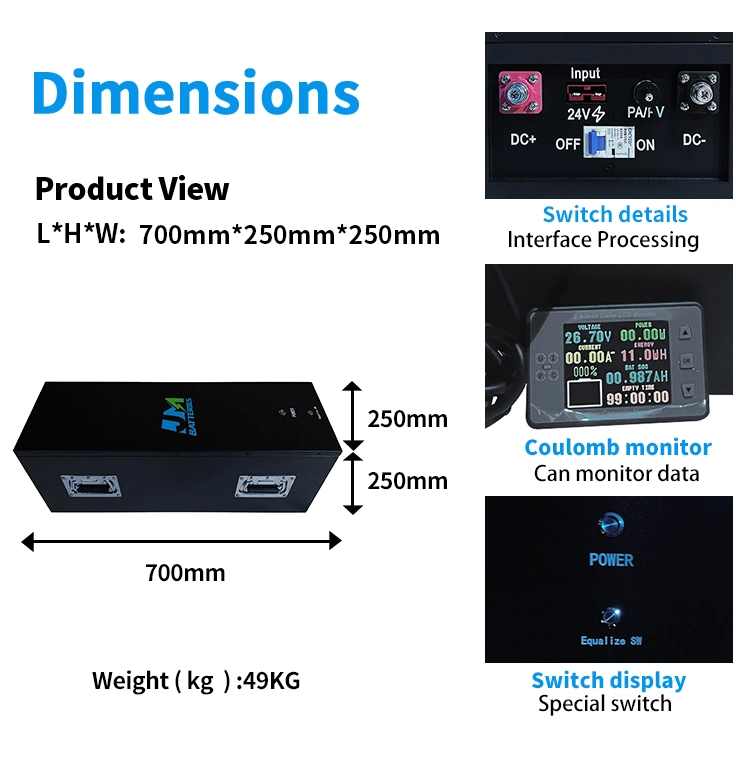 Home Energy Storage Battery Self-Heating Low Temperature Rechargeable Lithium Ion Battery Pack with Heating System