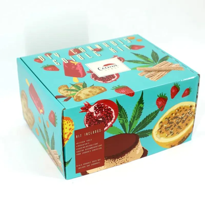 Custom Logo Manufacturers Fruit Corrugated Carton Packaging Square Packaging