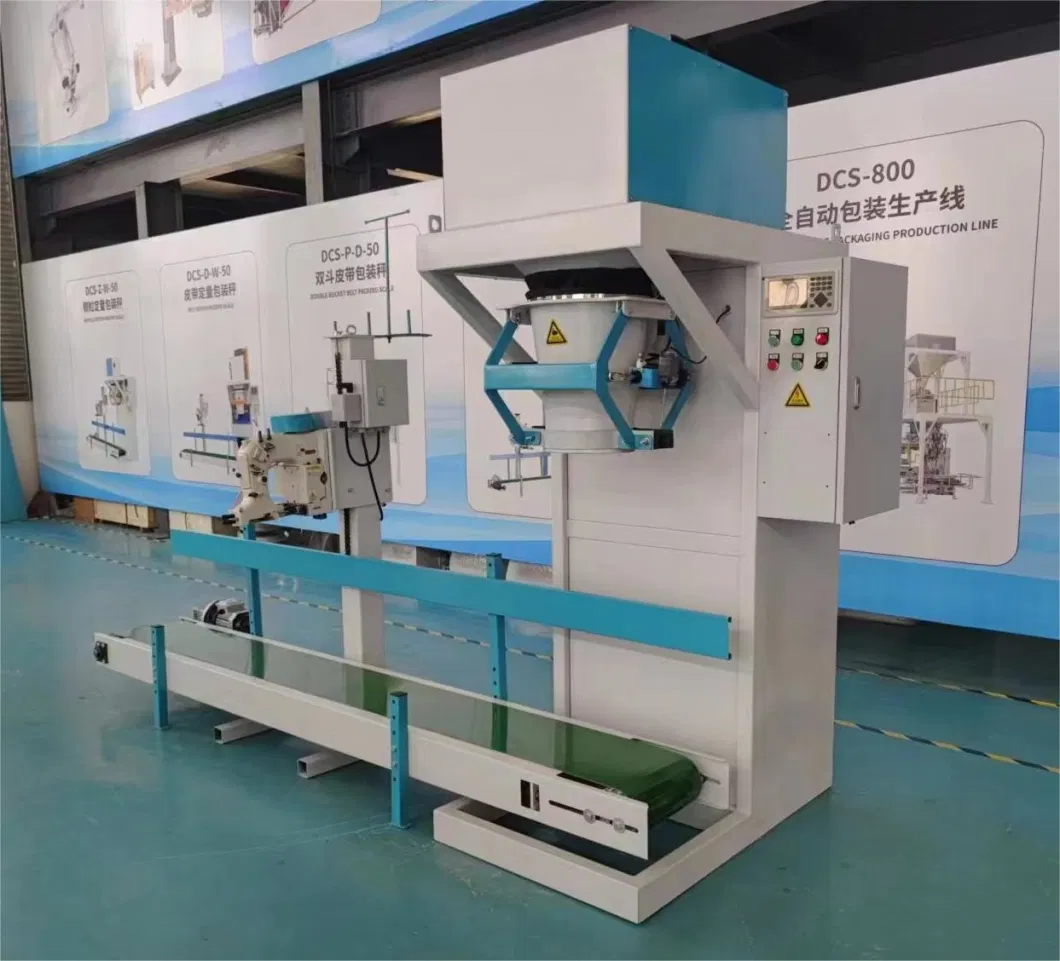 Open Mouth Bagging Machine Bag Sewing Machine 50kg Organic Fertilizer Packing Company Packaging Machinery Equipment Manufacturers