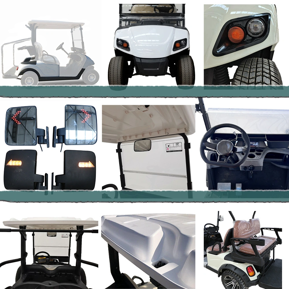 4 Person Electric Golf Cart with 51.2V 105ah Lithium LiFePO4 Battery