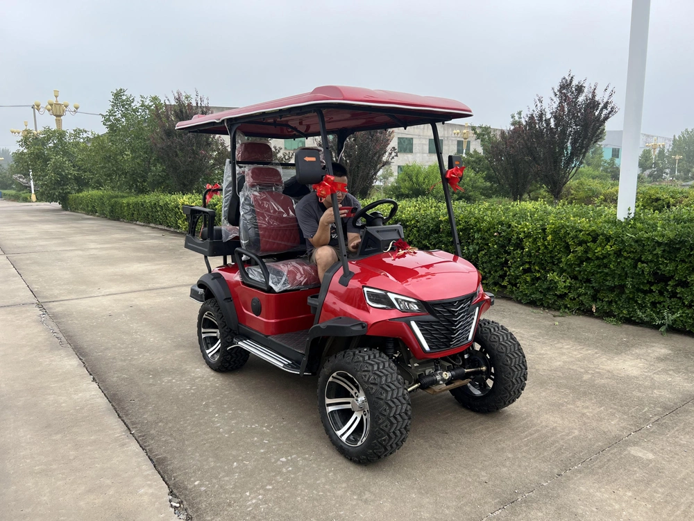 China Manufacturer Brand New Design 4+2 6 Seat Sightseeing Bus Club Cart Lead Acid/Lithium Battery 48V/60V/72V Golf Cart