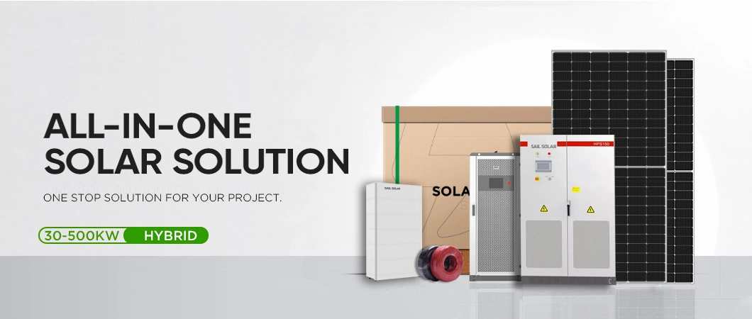 Complete Hybrid Solar Energy Storage System 50kw 100kw 150kw 200kw Hybrid Solar System Solution