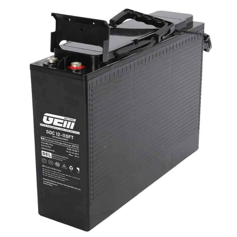 GEM 12V110ah Front Terminal Sealed Lead-Acid GEL Battery for Telecom/Data center/UPS