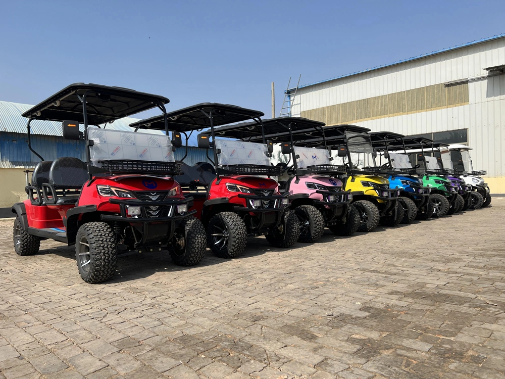 Wholesale Brand New Utility Vehicle 4 Wheel 6 Seats Electric Golf Cart 48V 72V Lithium Battery Club Car off Road Golf Cart Price