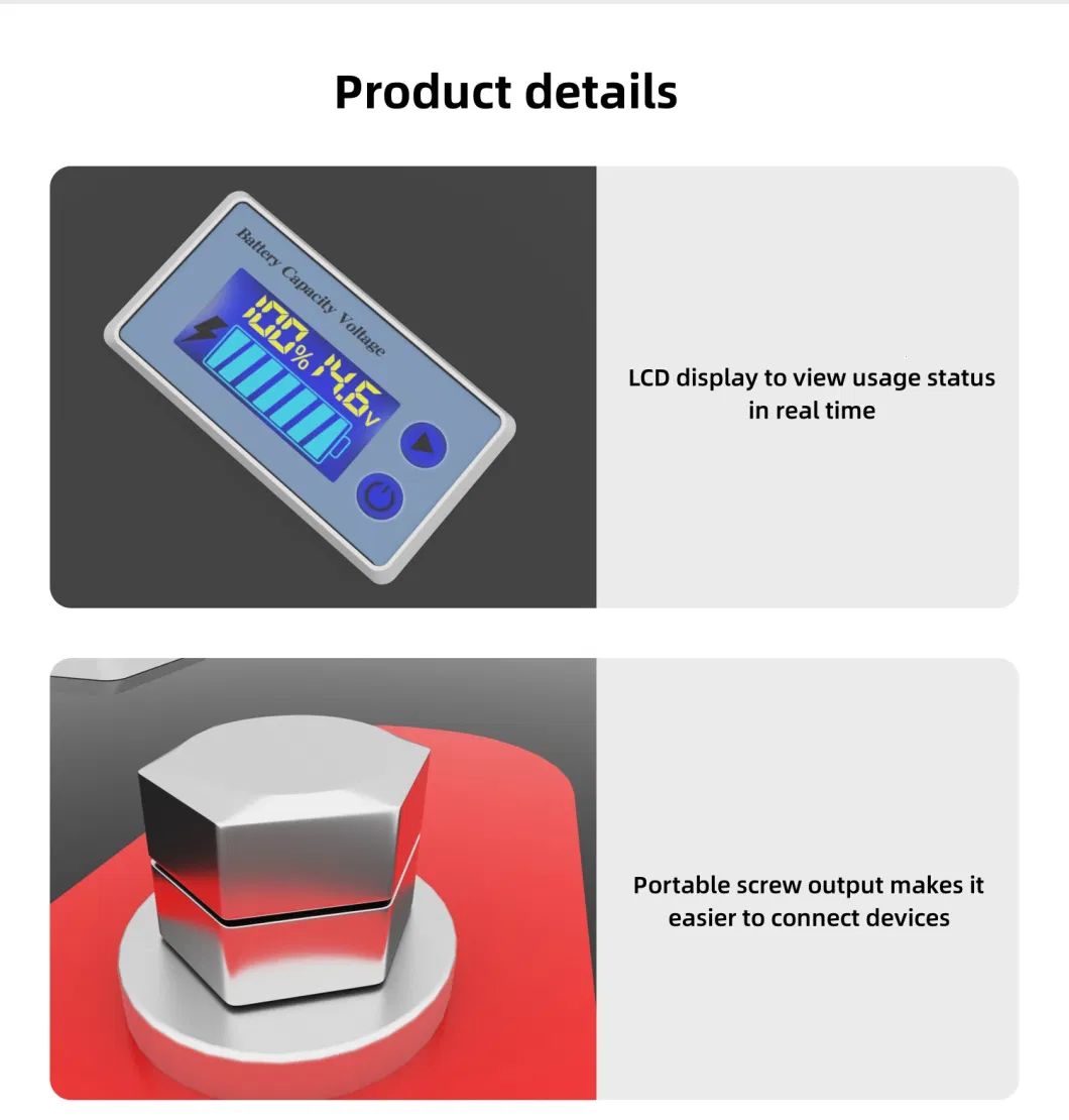 Rechargeable LiFePO4 12V/24V 200ah Li Ion Battery for Golf Cart/Fishing Boat/Agv/RV Power Supply