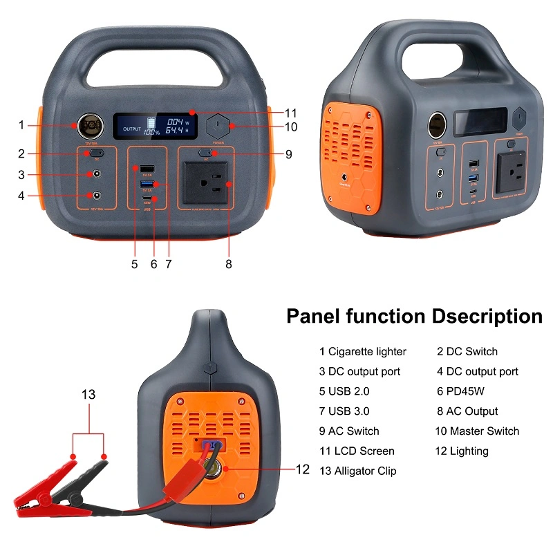 Portable Uninterruptible 1000W Large-Capacity on-Board Lithium Electric Energy Storage 220V Outdoor Mobile Power Supply