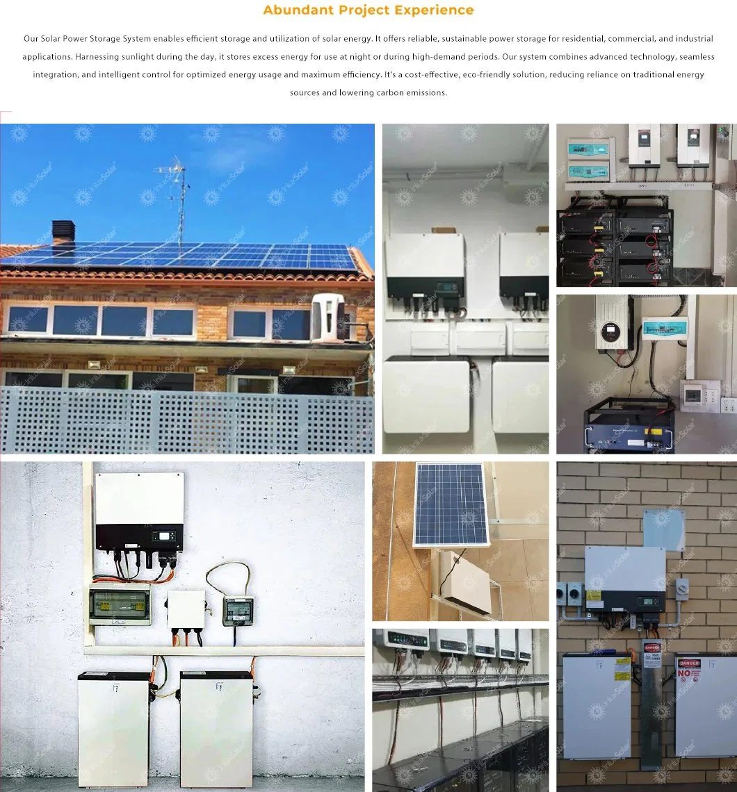 Hybrid Solar Energy System 10kw 15kw 3 Phase Solar Power Storage Systems 20kwh 30kwh Lithium Battery Solution