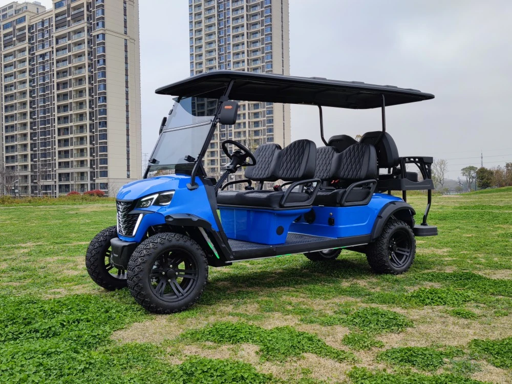 2023 New Model Fast Speed Long Range 6 Seats 72V 7kw Lithium Battery Electric Lifted Buggy off Road Golf Cart