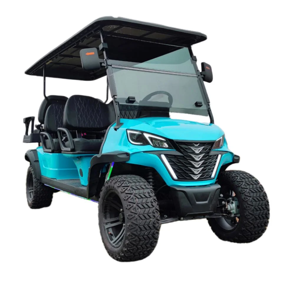 2023 New Model Fast Speed Long Range 6 Seats 72V 7kw Lithium Battery Electric Lifted Buggy off Road Golf Cart