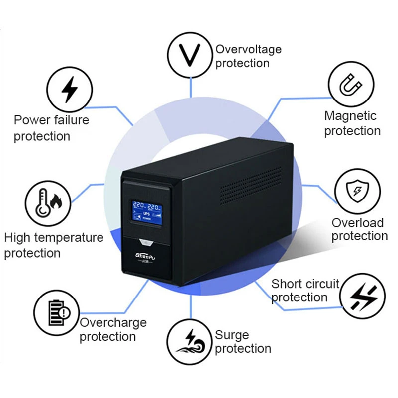 Shanpu UPS Uninterruptible Power Supply Computer Power Outage 220V Standby Stable Delay 800va 480W