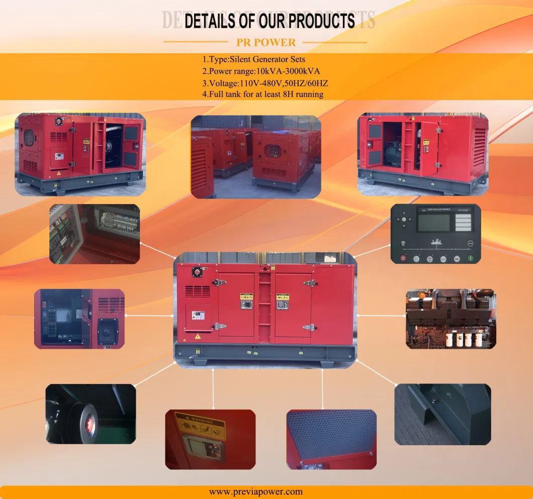 Factory Direct Sale 45kVA 36kw Diesel Generator Industrial Power