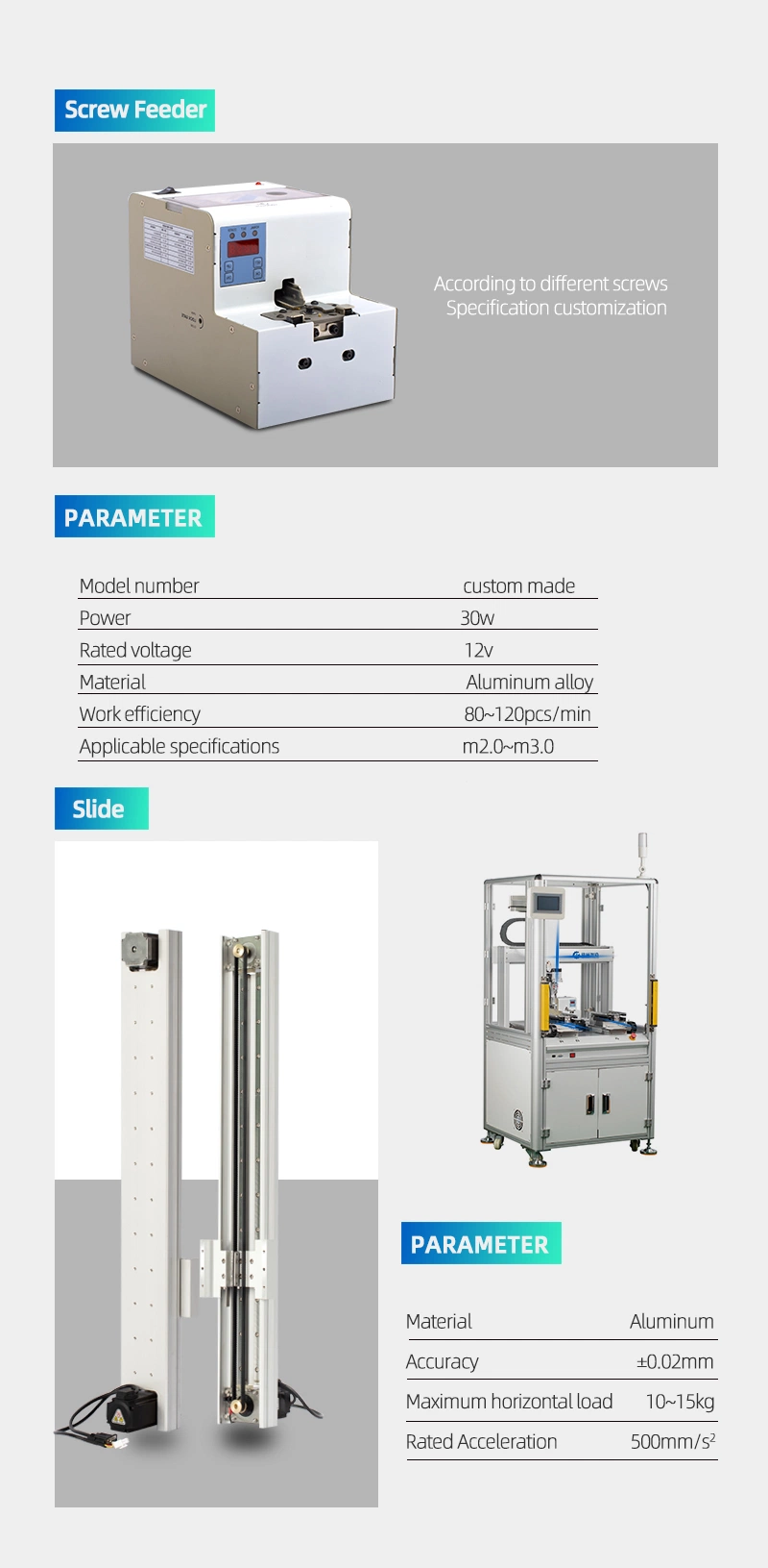 Customized Industrial Equipment Screw Locking Robot for Electronic Product