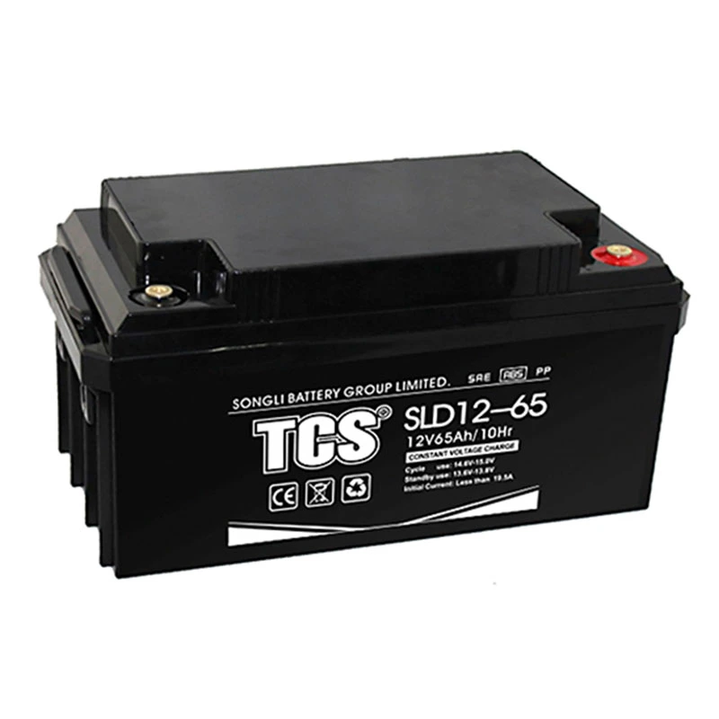 Tcs Custom Logo SL12-65 Solar AGM Deep Cycle Gel 12V 65ah 20hr Dry UPS Sealed Lead Acid Battery Price for Medical Equipment