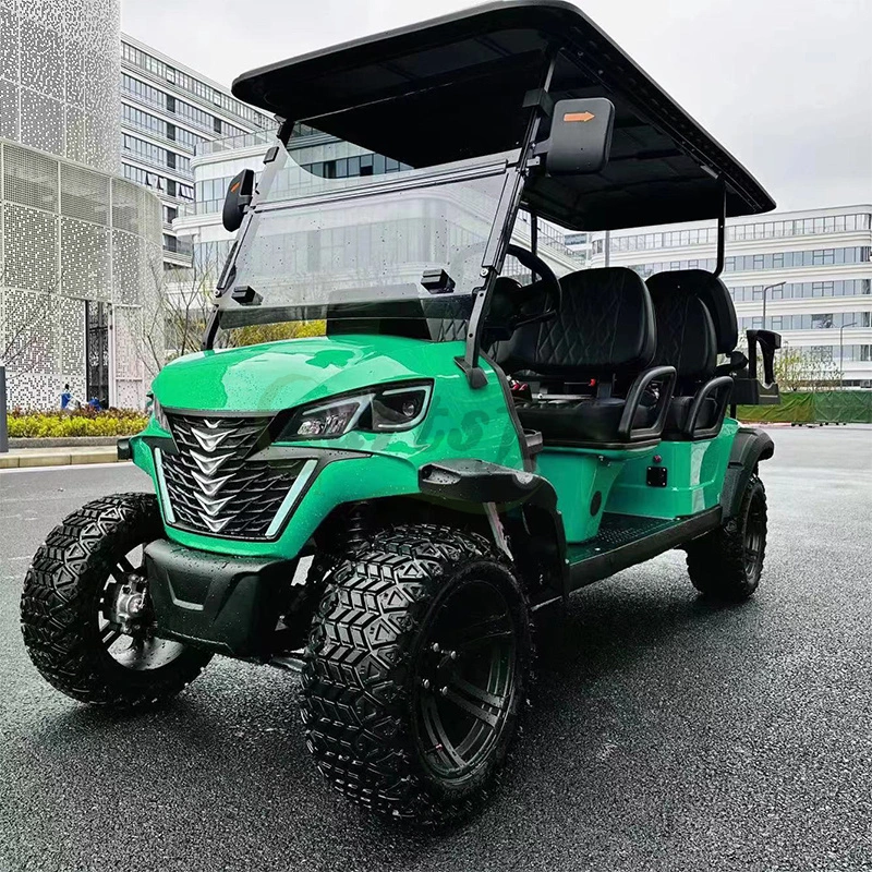 2024 Innovation Product 72V Battery Lithium Powered Ion Cover 6 Seats Pack Golf Carts Vehicle Electric Golf Cart