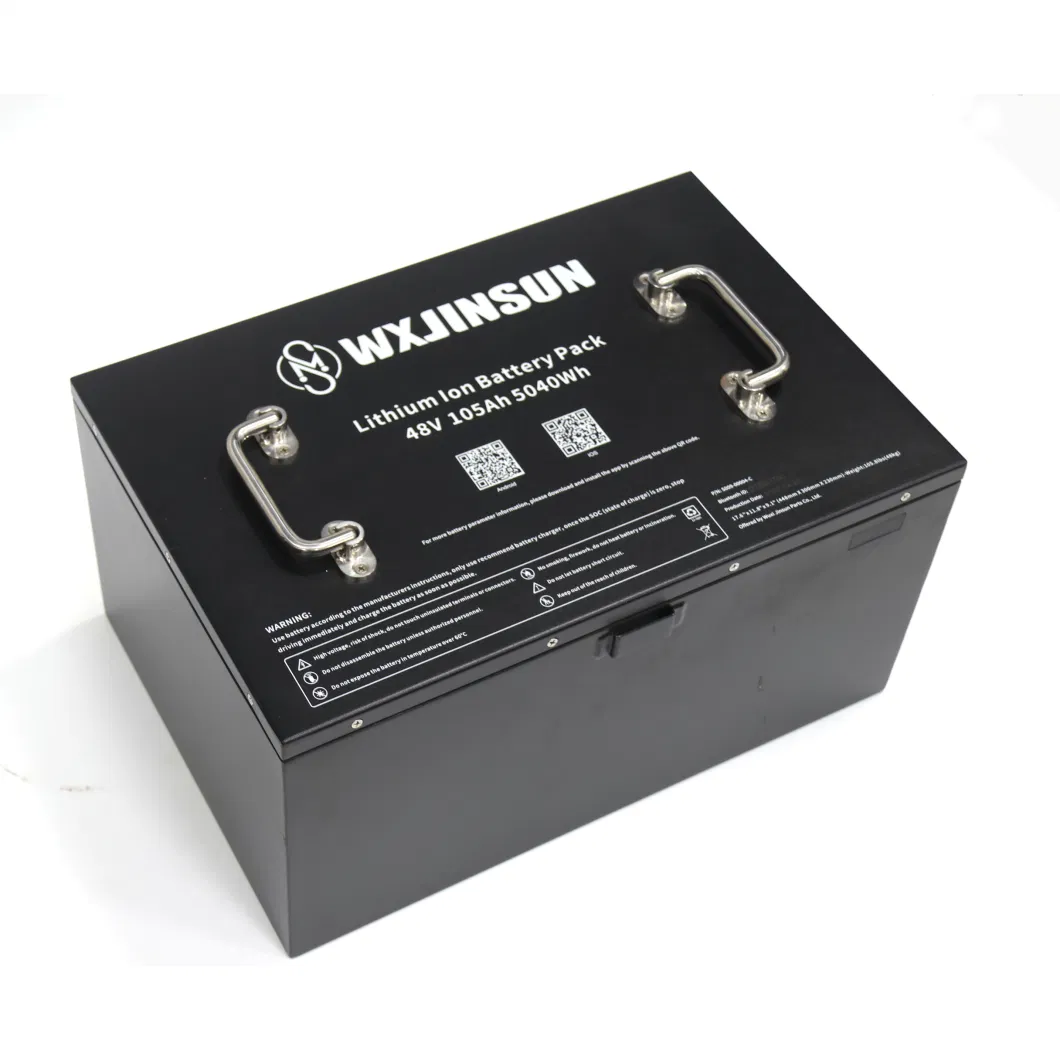 High Quality Motorized Golf Cart Parts 48V 80/105ah Lithium Ion Battery Fits on Golf Cart with Best Price