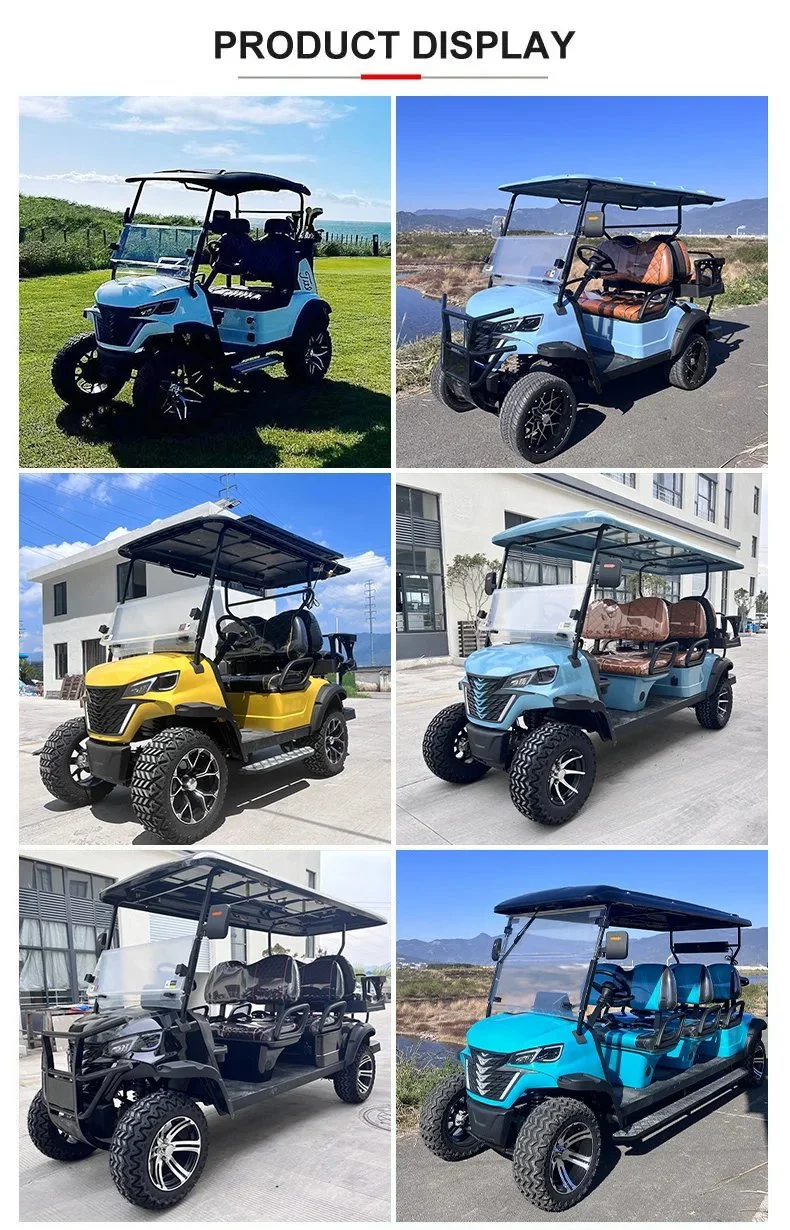 Very Best 2+2 Electric Mini Golf Car Price 48V 60V 72V 4kw 5kw 7kw AC Golf Scooter 4 Wheel 4 Seater Lithium Battery Golf Cart